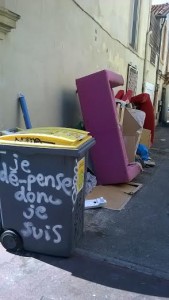 poubelle à Montpellier 2
